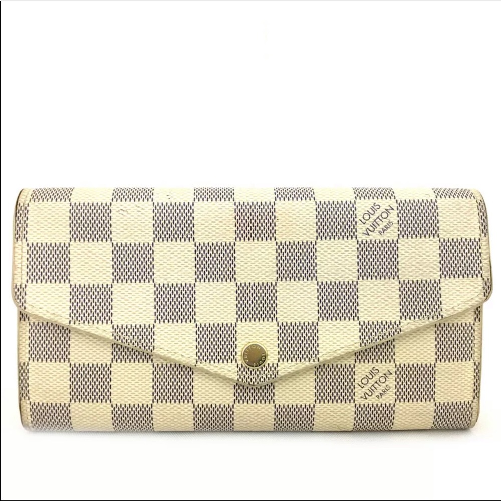 AUTHENTIC LOUIS VUITTON DAMIER AZURE SARAH WALLET